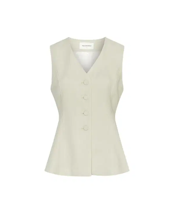 Msch Copenhagen  Gilet 19928 Beige 1