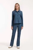 Studio Anneloes Studio Anneloes Pantalon Flair denim trous Blauw 2