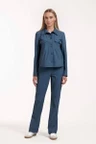Studio Anneloes Studio Anneloes Pantalon Flair denim trous Blauw 2