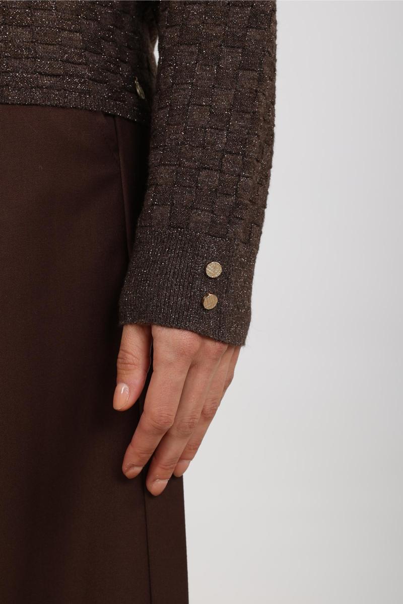 NUKUS Trui NKF01062 Bruin 3