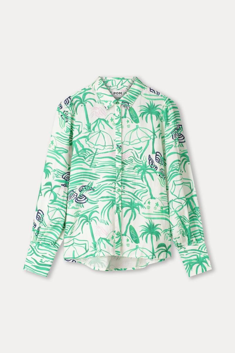 POM Amsterdam Blouse SP9545 Groen 5