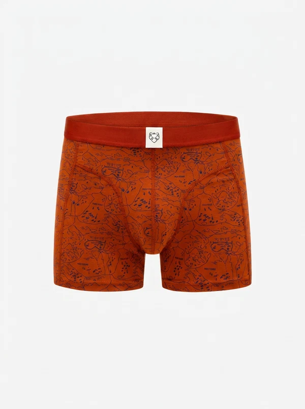 A-dam Boxershort Ginger Scoutmap Rood 1
