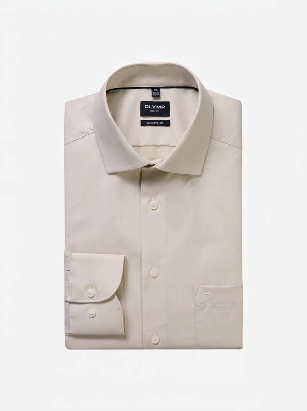 Olymp Overhemd 135674 Beige 1