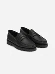 Les Deux Loafers Grain Leather Zwart 1