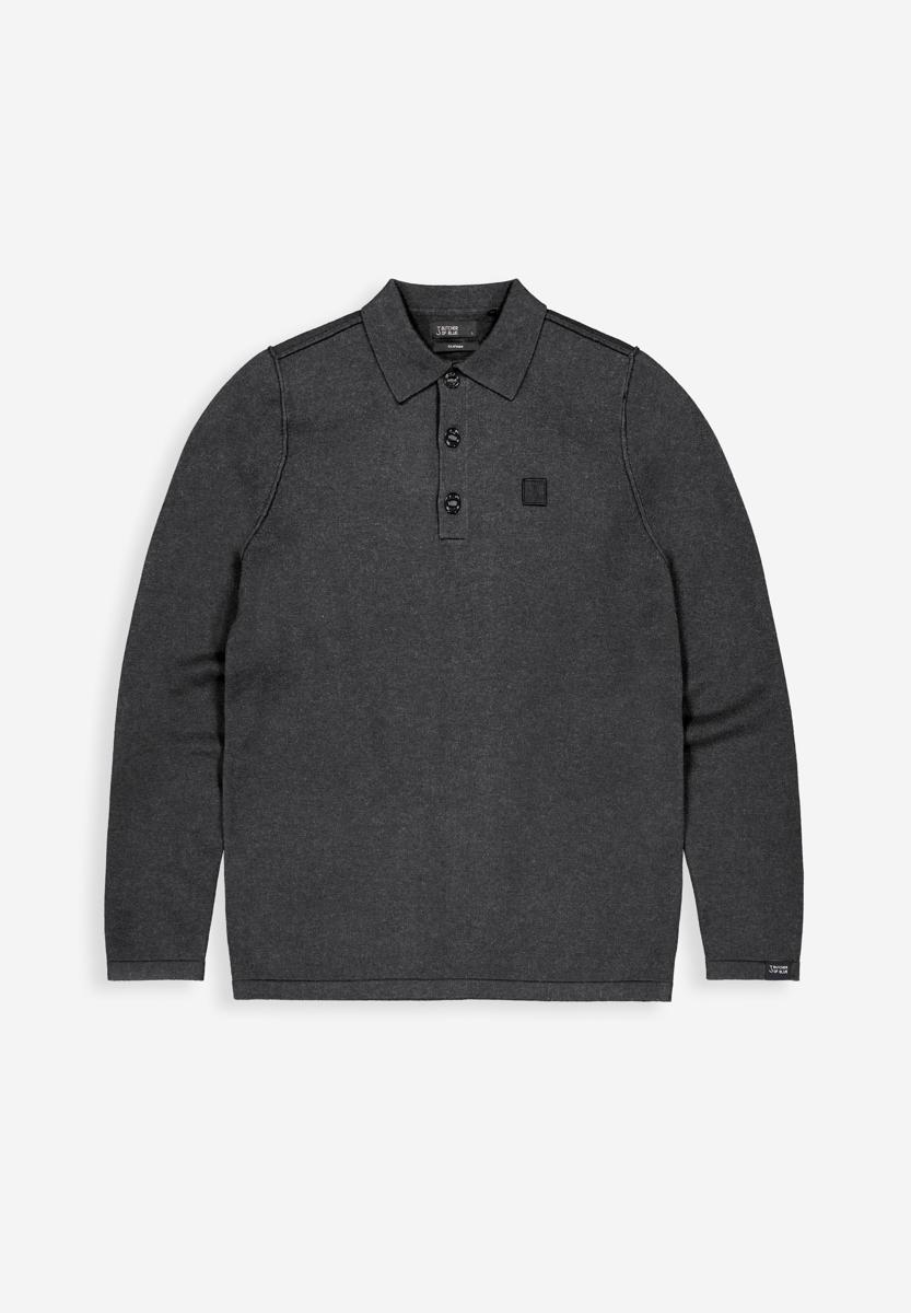 Butcher of Blue Trui Clifden Polo Grijs 2