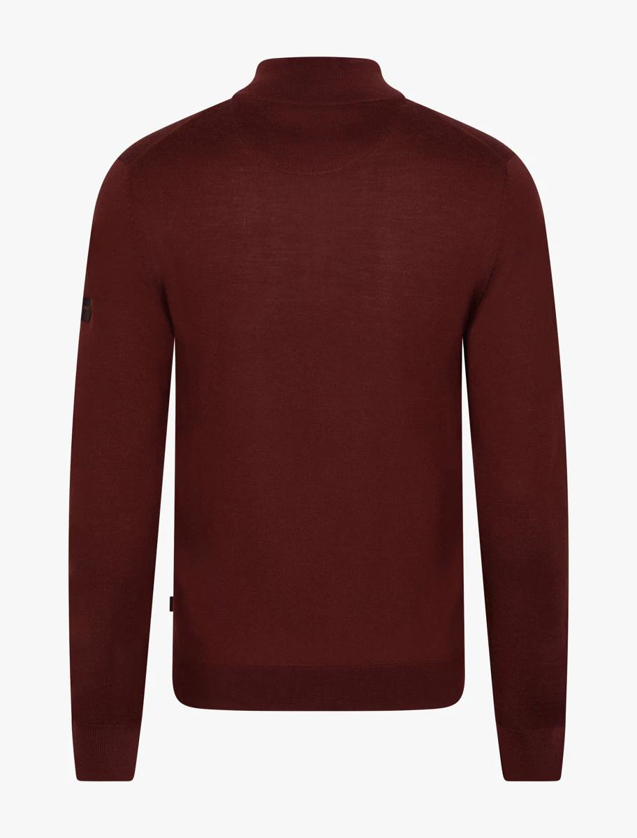 Cavallaro Trui Saronno Half Zip Rood 2