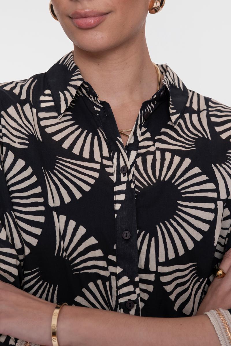 Geisha Blouse 63208-20 Zwart 5