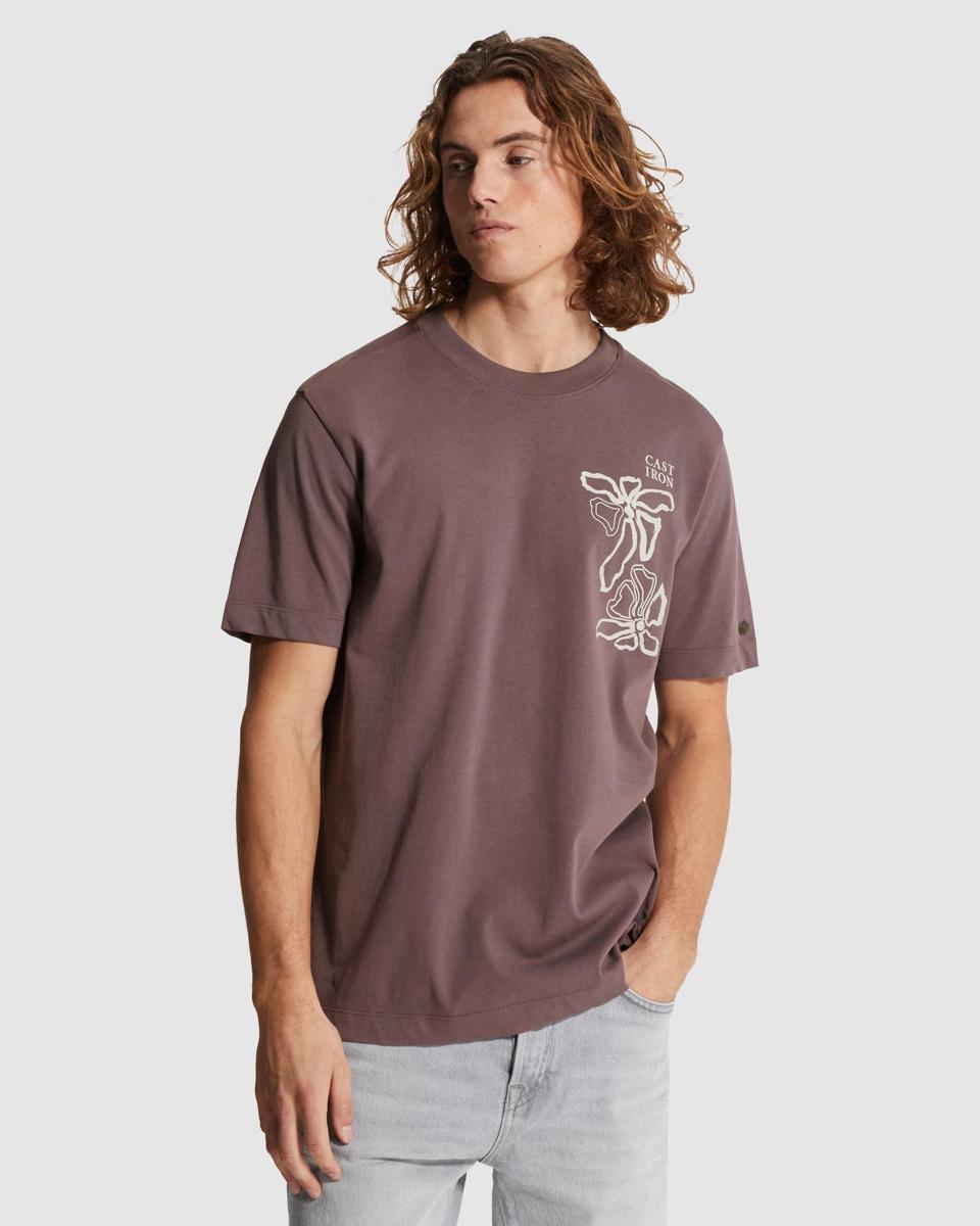 Cast Iron T-Shirt CTSS2605586 Paars 5