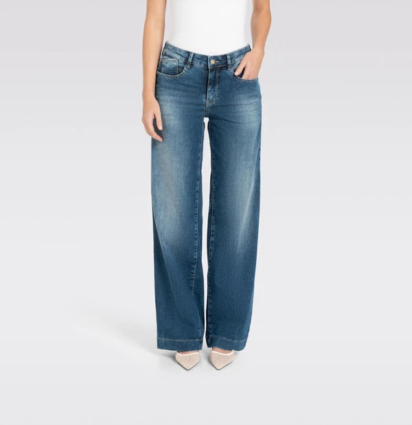 MAC Jeans Rich Palazzo 5233-90-0391L Blauw 1