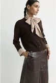Xandres Vest Alianne Bruin 1