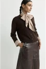 Xandres Vest Alianne Bruin 1