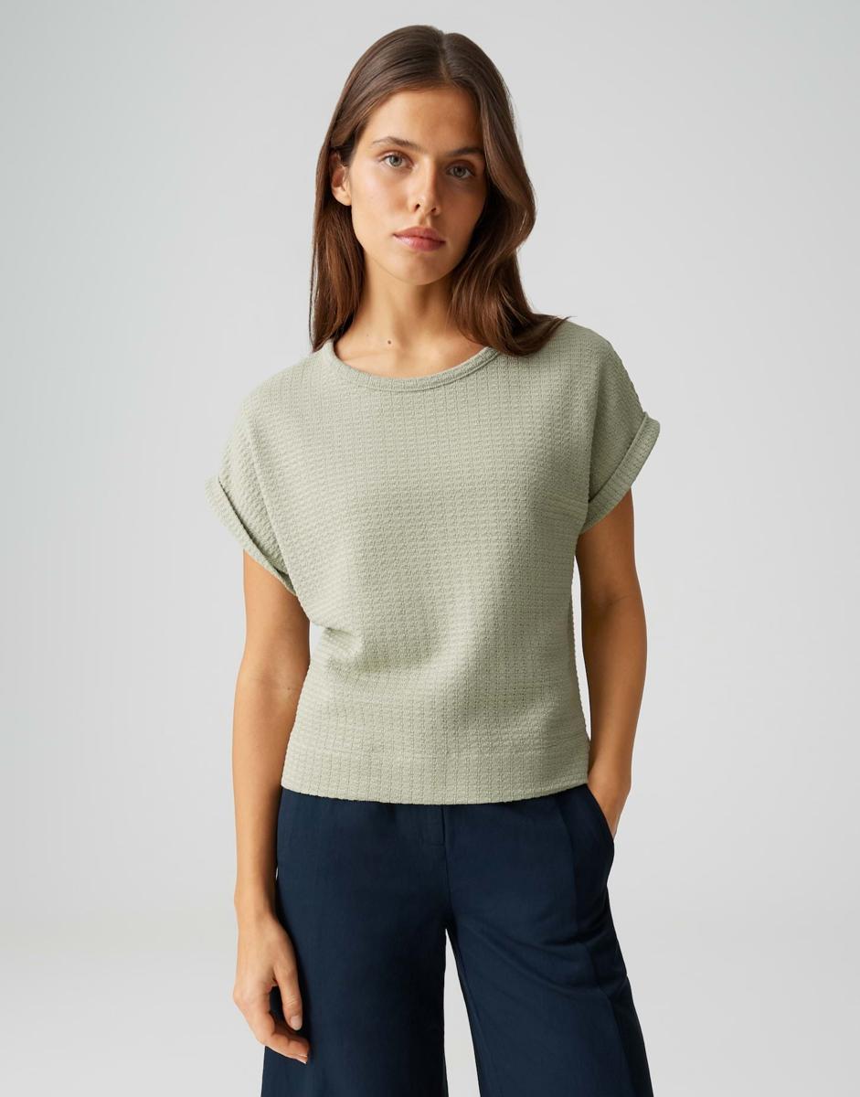 OPUS T-Shirt Sishell Groen 1