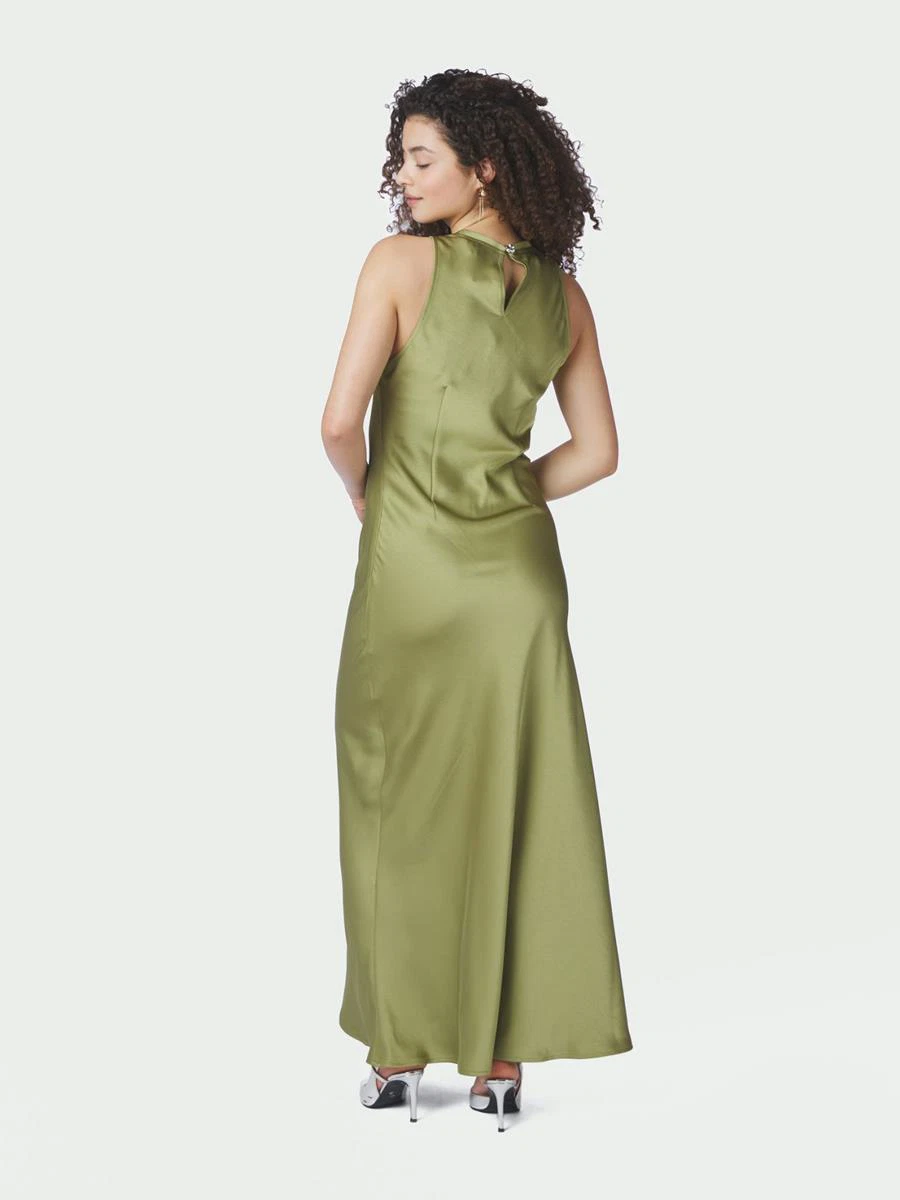 Neo Noir Jurk Celinie Heavy Groen 3