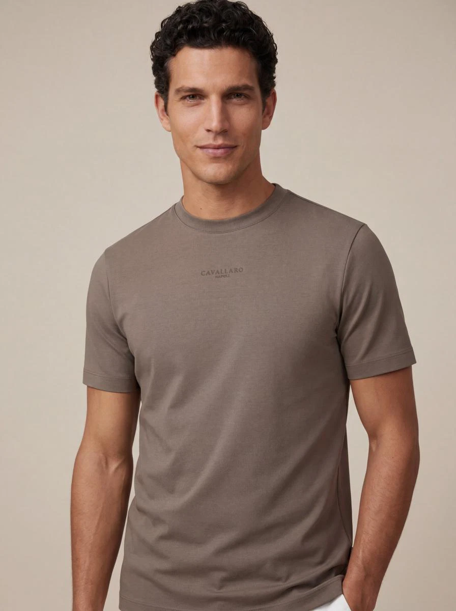 Cavallaro T-Shirt Luvati Bruin 1