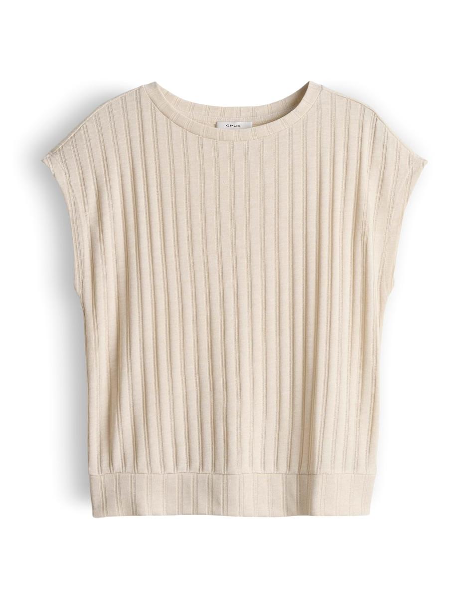 OPUS T-Shirt Sapino Beige 2