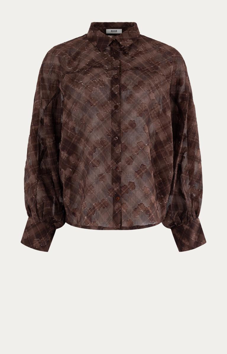 Anna Blouse 80a05-03845 Bruin 1