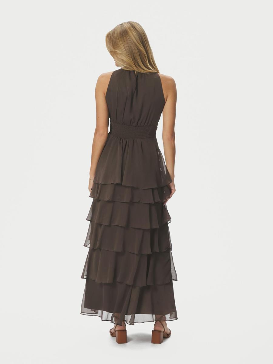 Neo Noir Jurk Marli Solid Bruin 3