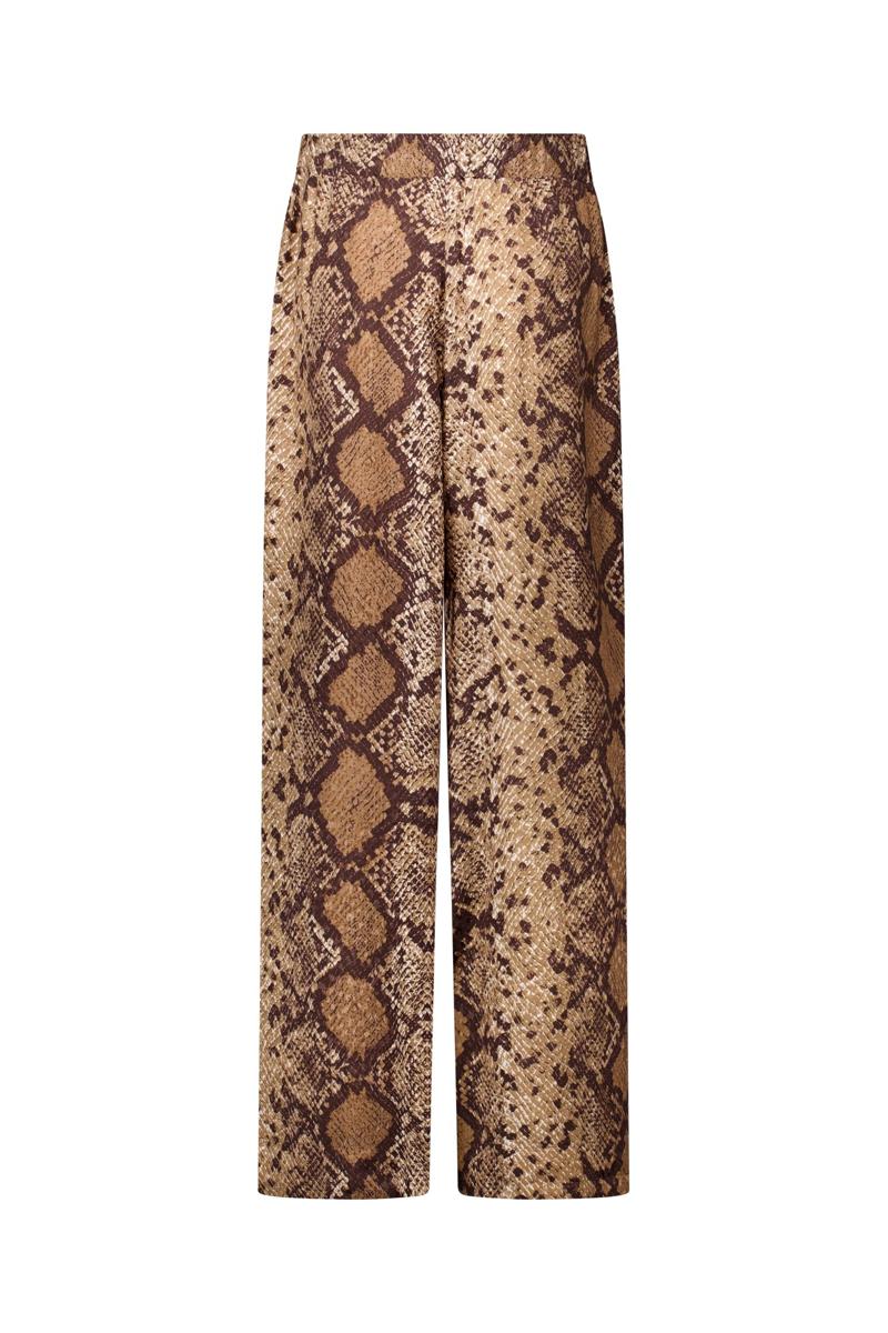 Studio Anneloes Pantalon Mienke snake trou Bruin 4