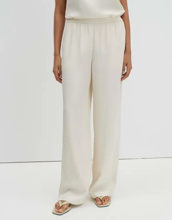 SOMEDAY Pantalon Cevil Flow Off-White 1