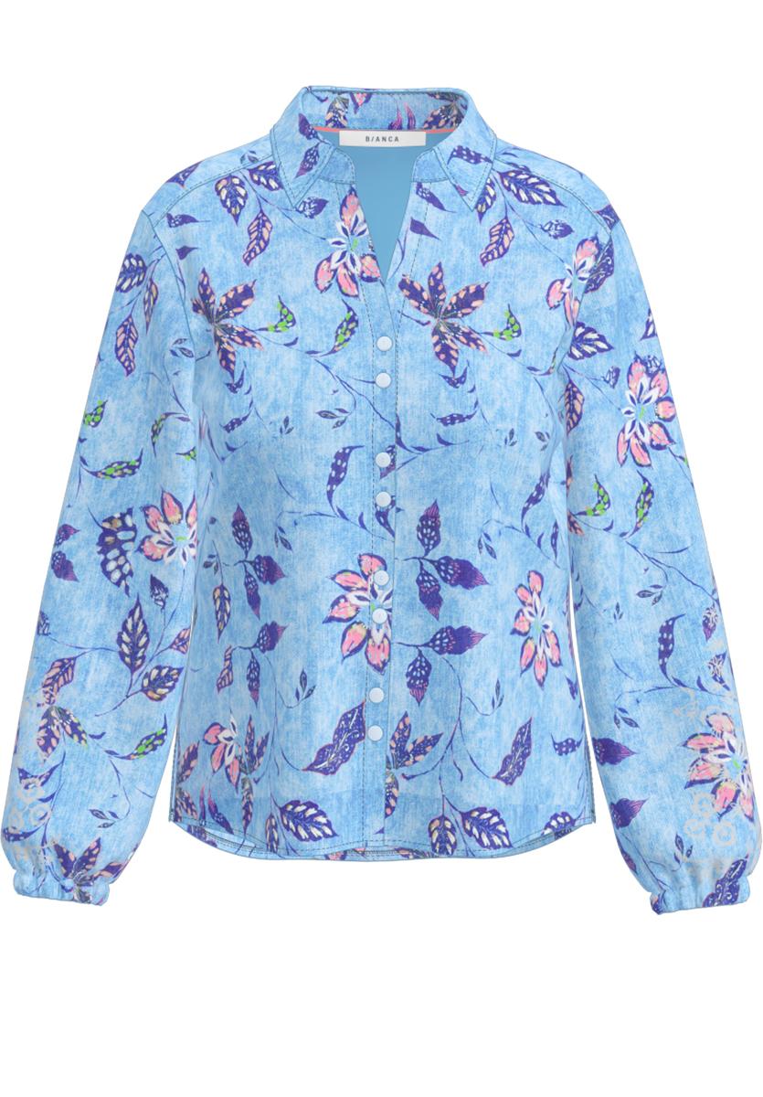 Bianca Blouse Adina Blauw 2
