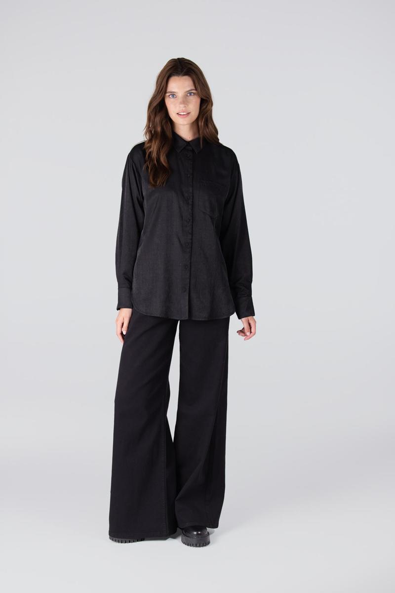 Jansen Amsterdam Blouse Ess Zwart 1