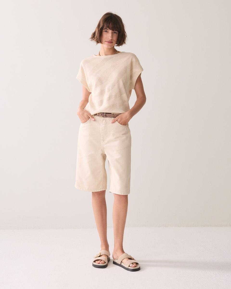 Summum T-Shirt 3s5323-30788 Beige 4