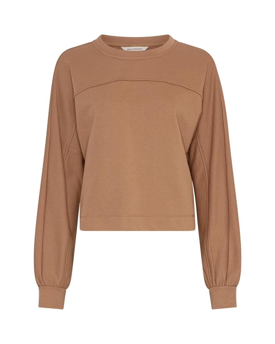 Msch Copenhagen  Sweater Briena Slit Bruin 2