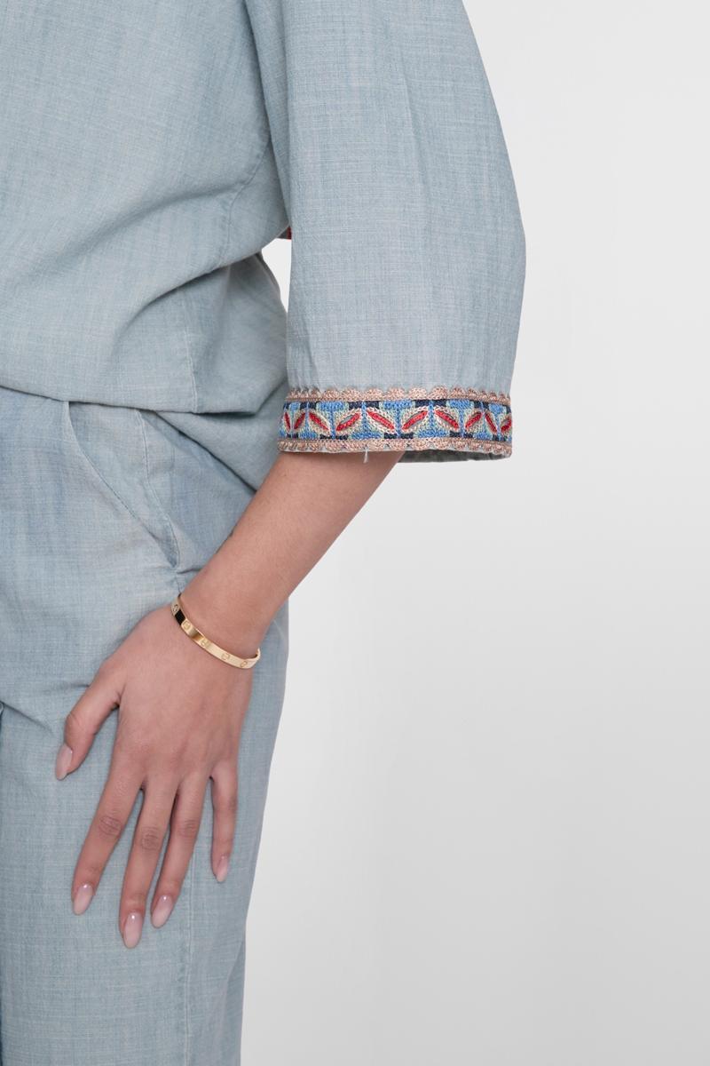 Geisha Blouse 63161-70 Blauw 5