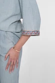 Geisha Blouse 63161-70 Blauw 5