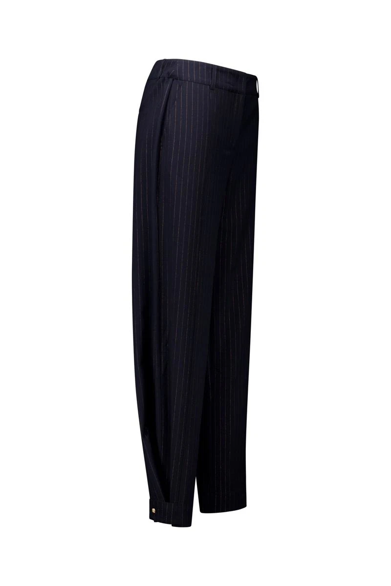 Studio Anneloes Pantalon Jana gold stripe Blauw 3