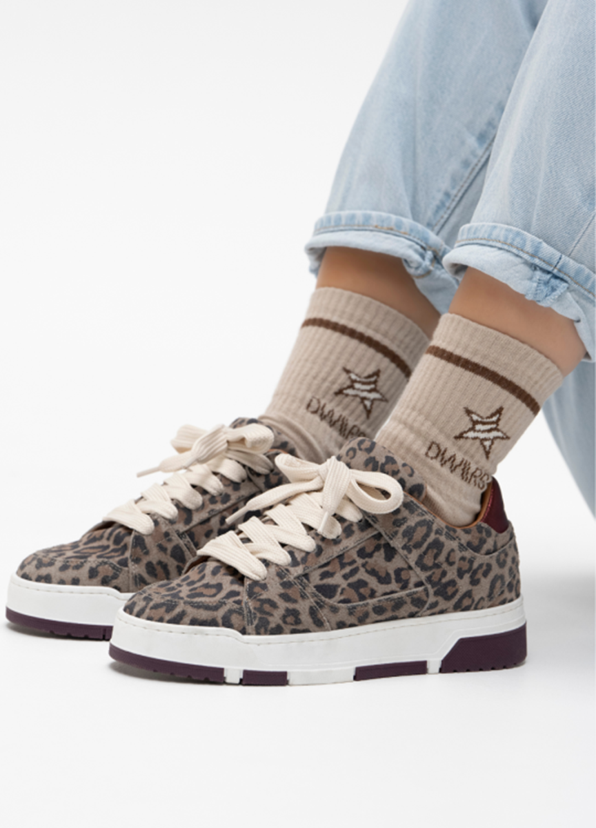 DWRS Sneakers Whitby Leopard Beige 1