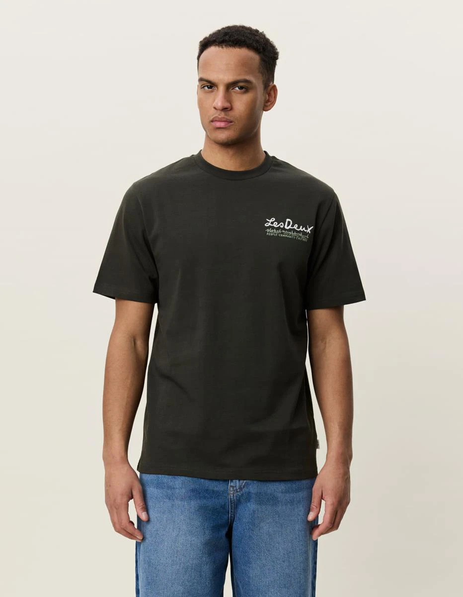 Les Deux T-Shirt Rural Groen 3