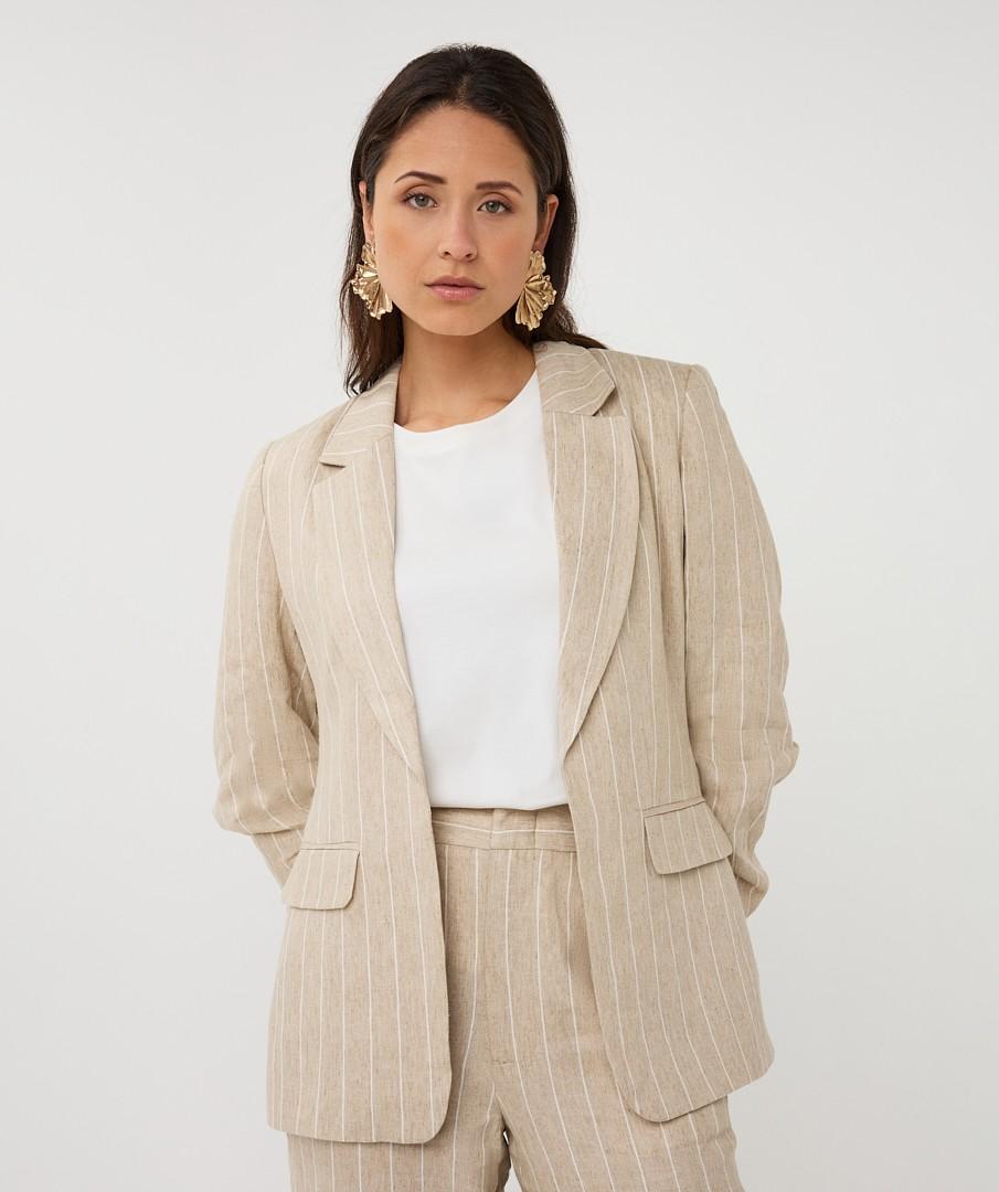 EsQualo Blazer SP26.17005 Beige 1
