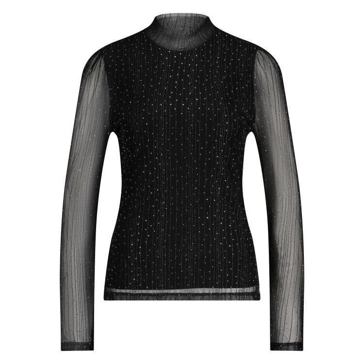 NUKUS Longsleeve Puck Strass Zwart 2