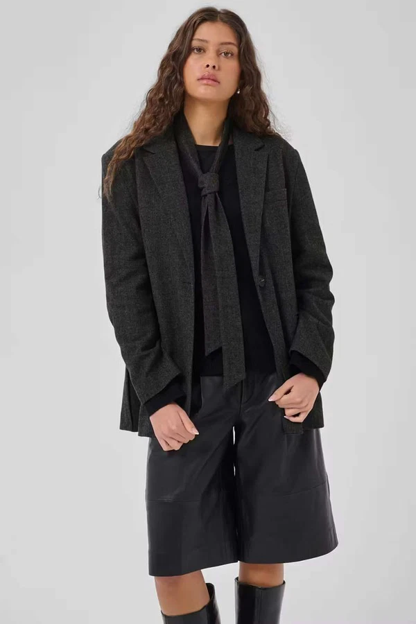 My Essential Wardrobe Blazer Layla Grijs 1