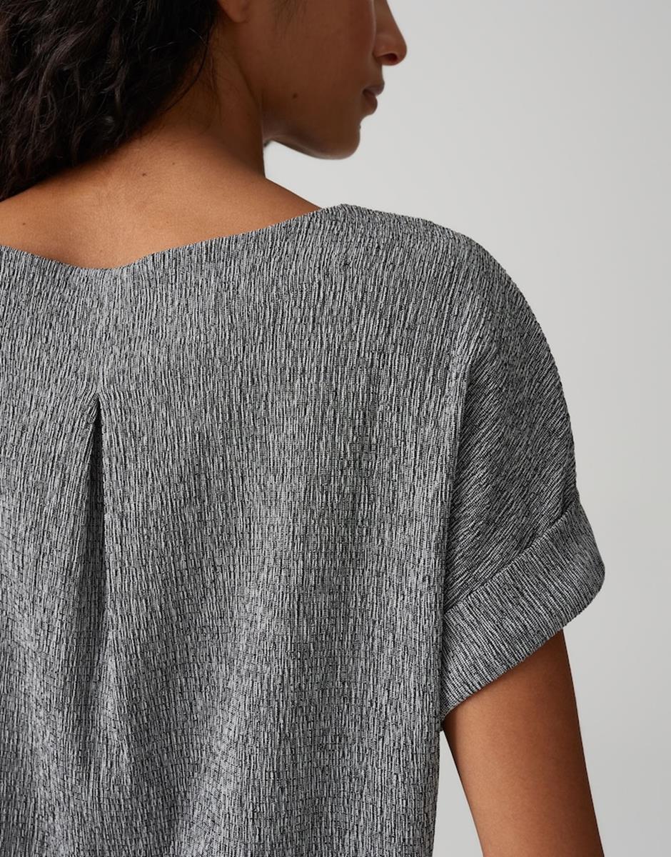 OPUS T-Shirt Sieko Blauw 4