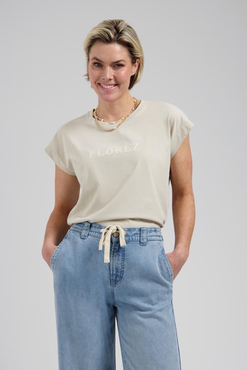 Florèz T-Shirt Fien Beige 1