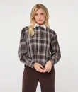 EsQualo Blouse F26.28512 Bruin 1