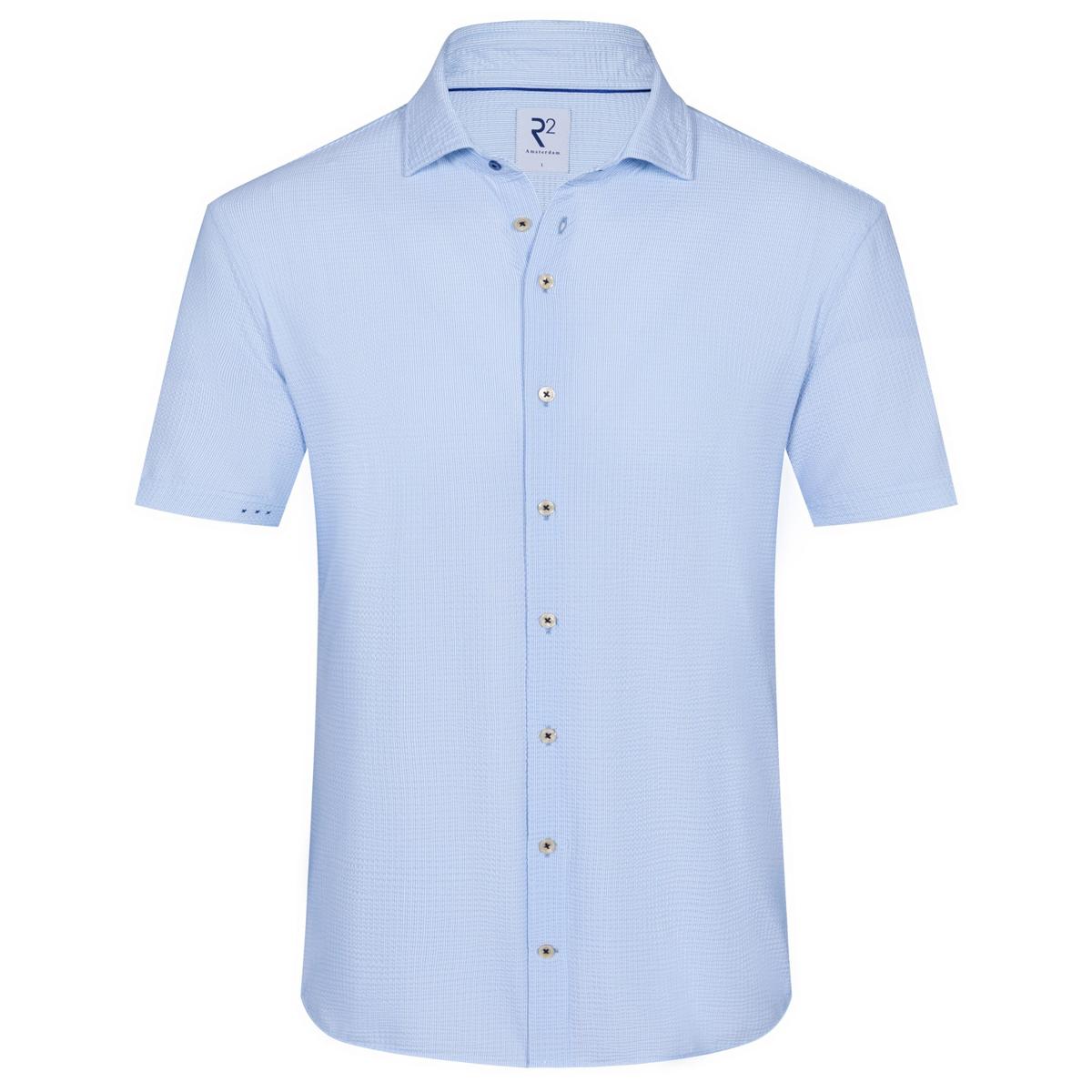 R2 Amsterdam Overhemd 132.WSPSS.033 Blauw 1