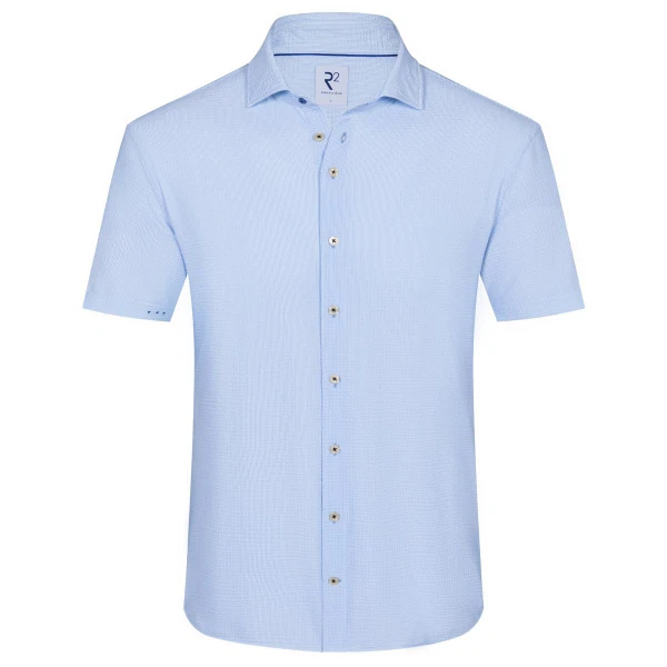 R2 Amsterdam Overhemd 132.WSPSS.033 Blauw 1