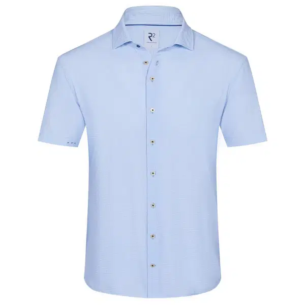 R2 Amsterdam Overhemd 132.WSPSS.033 Blauw 1