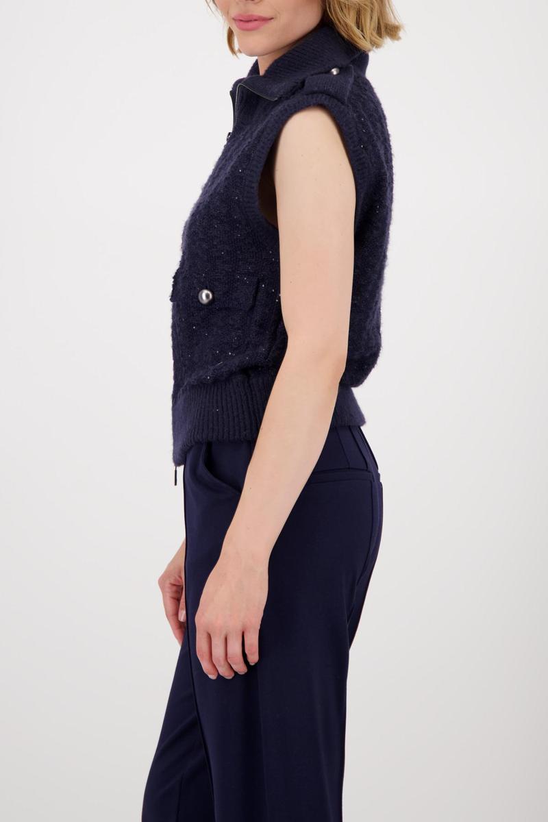 Monari Gilet 809107 Blauw 4