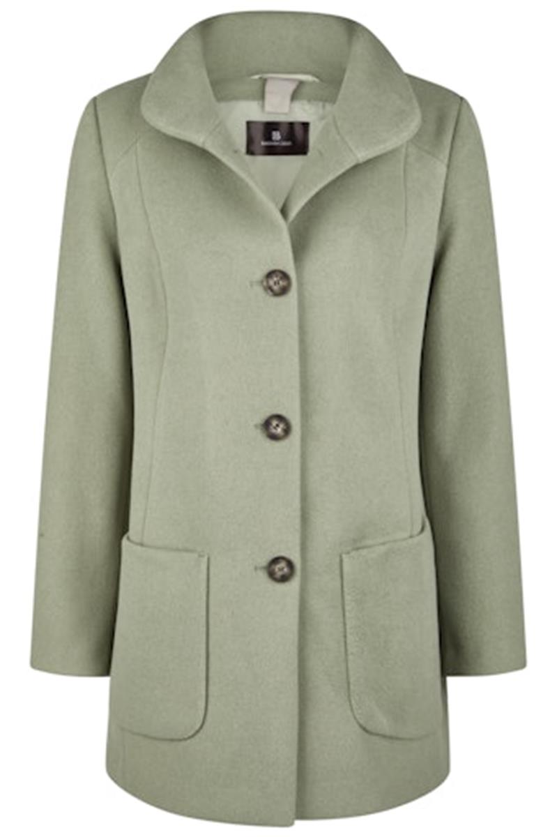 Barbara Lebek Mantel 30020052 Groen 1