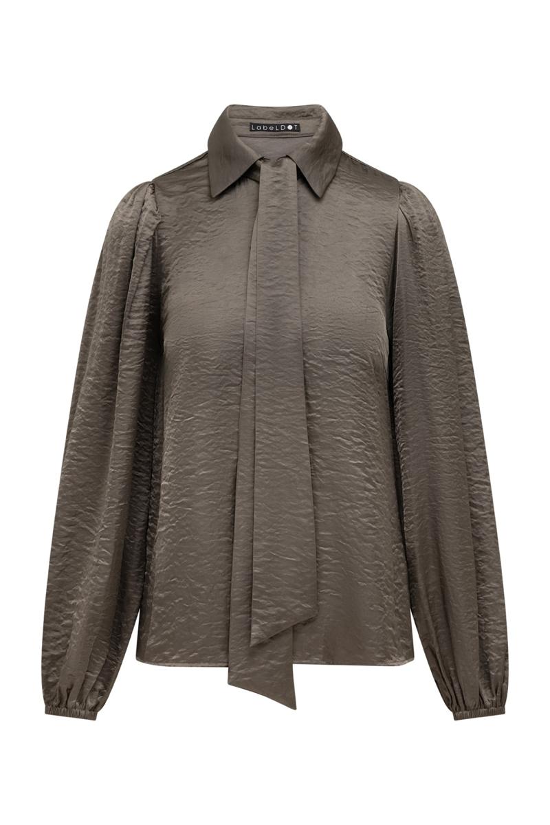 Label DOT Blouse 2621016 Taupe 3