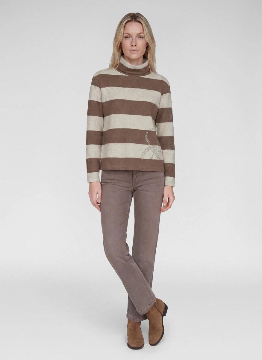Rabe Longsleeve 57-123359 Taupe 1