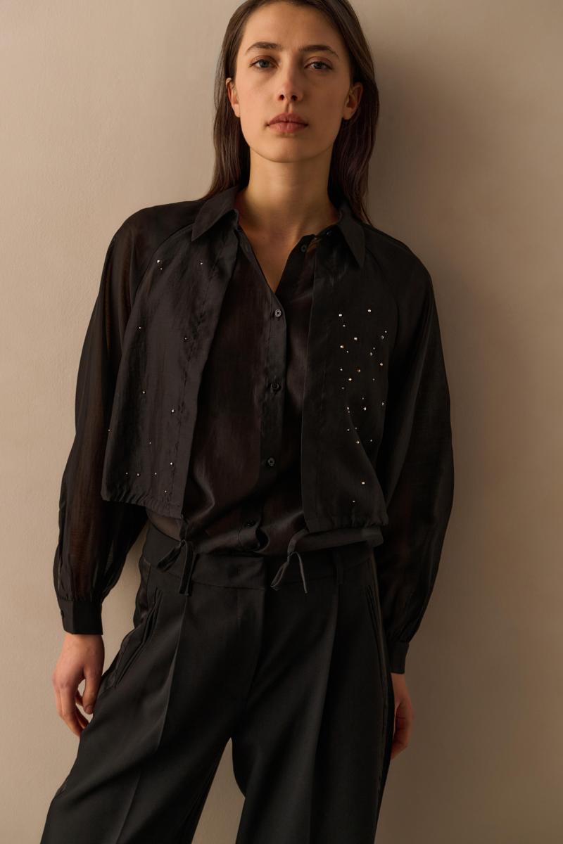 YAYA Blouse 01-201195-511 Zwart 4