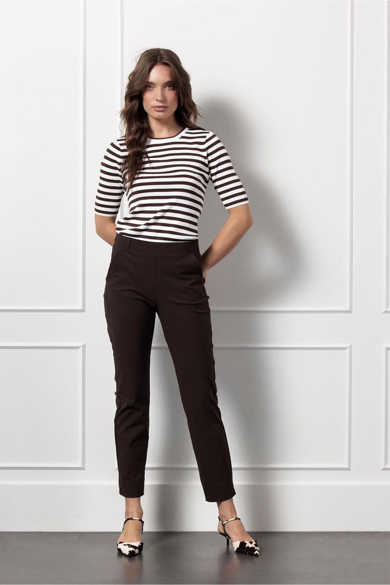 Studio Anneloes Pantalon Anne Bonded Bruin 3