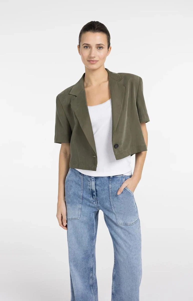 YAYA Blazer 01-501083-604 Groen 2