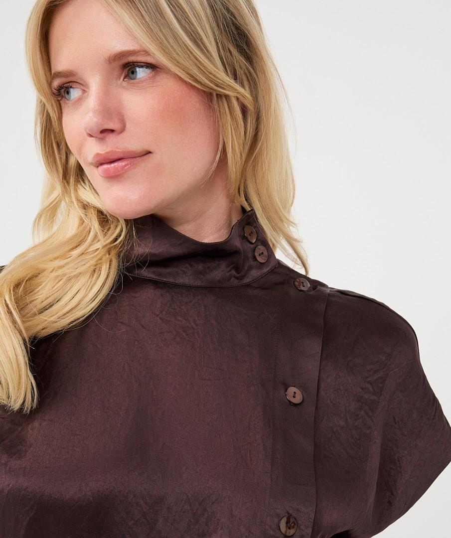 EsQualo Blouse F26.05545 Bruin 2