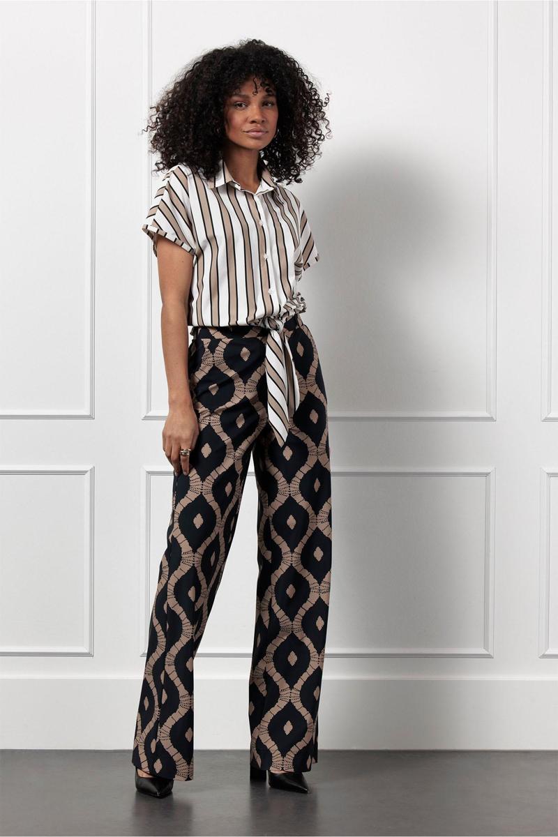 Studio Anneloes Pantalon Marilon Batik Zwart 5